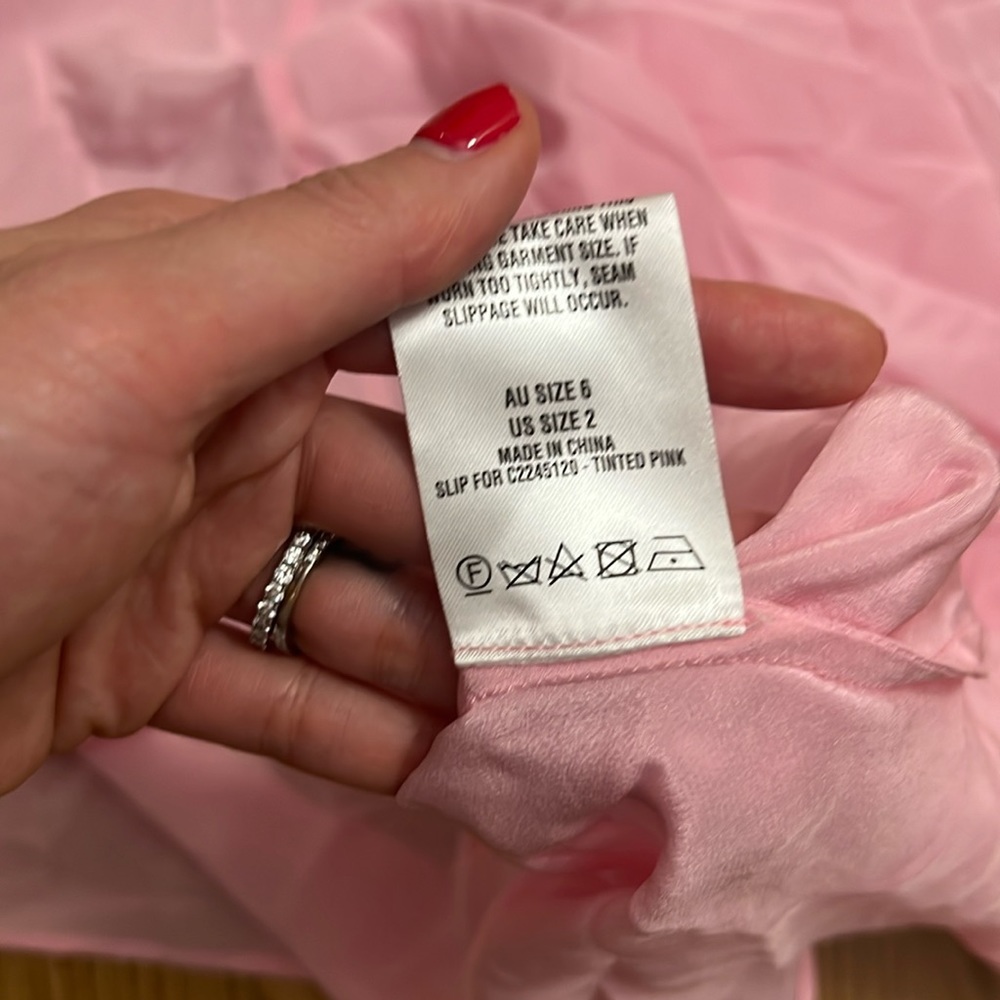 NWT Scanlan Theodore DIAMANTE MESH DRESS PALE PINK - Picture 13 of 13